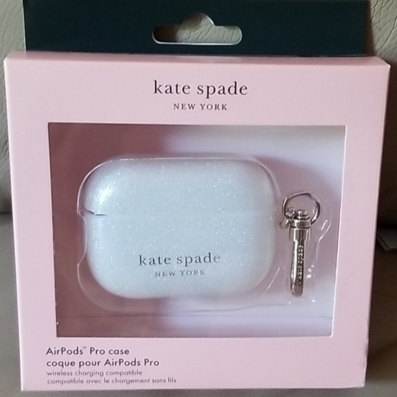 kate spade Accessories - Kate Spade AirPods Pro White Glitter Case